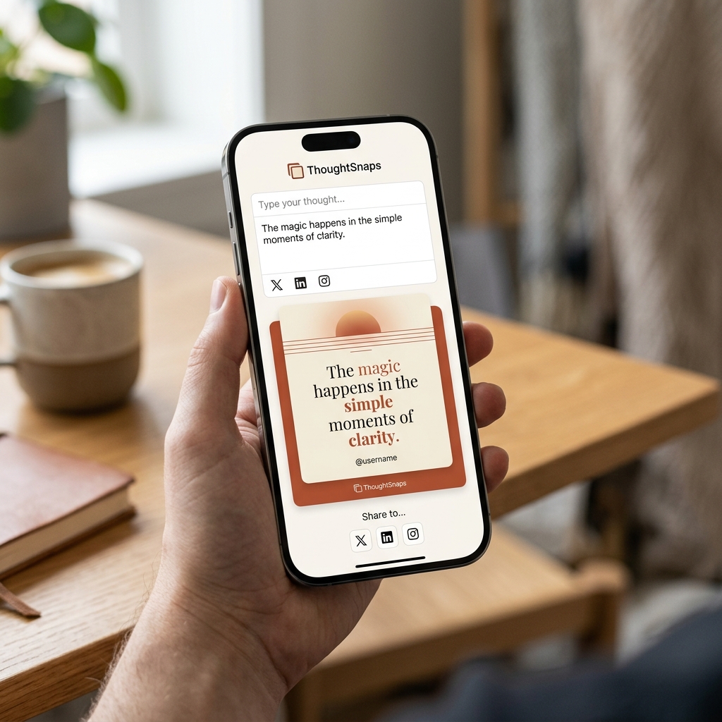 ThoughtSnaps App Mockup